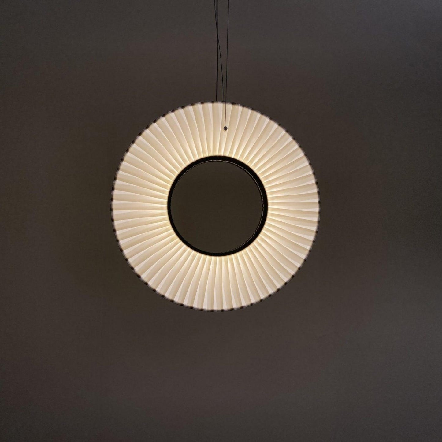 Elvandar | Pleated Fabric Architectural Floating Pendant Light