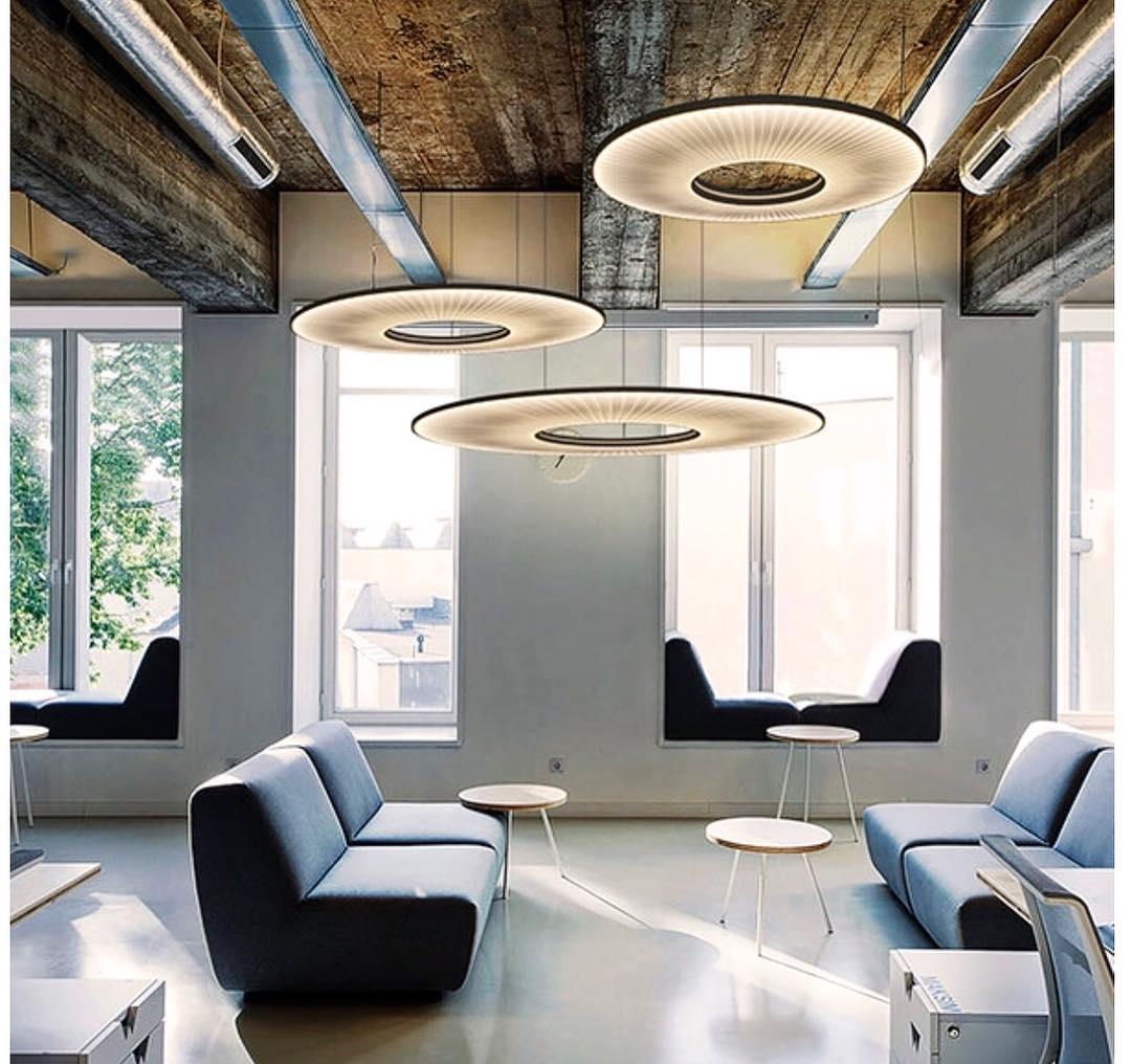 Elvandar | Pleated Fabric Architectural Floating Pendant Light