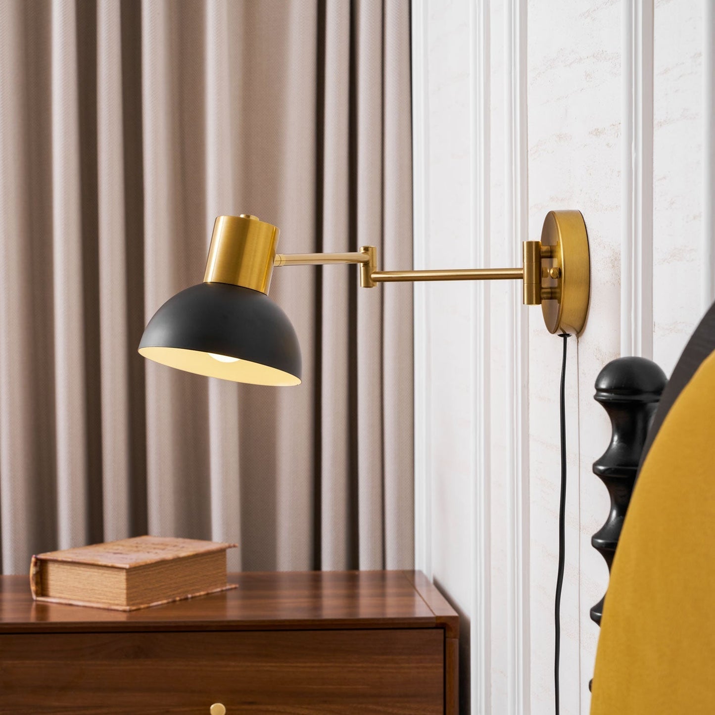 Kelsigore | Minimalist Swing Arm Rotatable Geometric Functional Wall Light