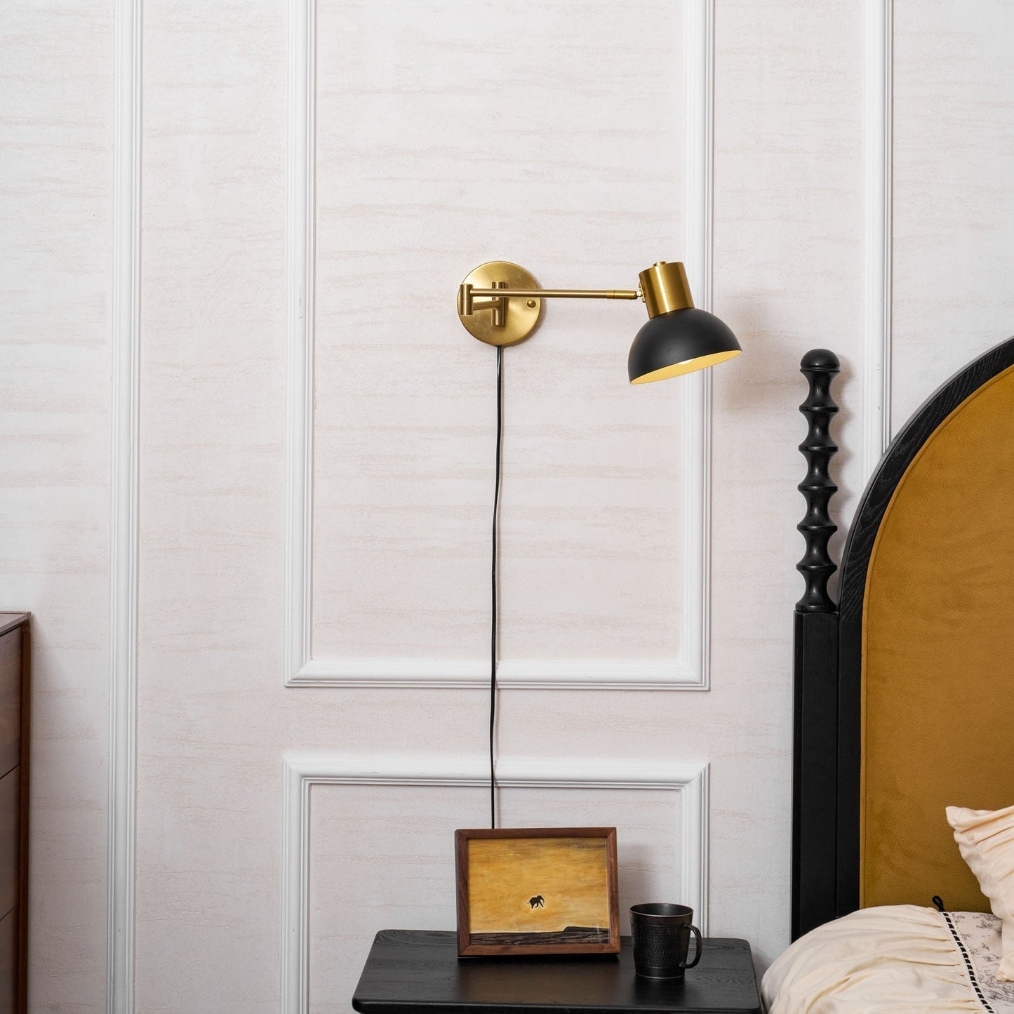 Kelsigore | Minimalist Swing Arm Rotatable Geometric Functional Wall Light