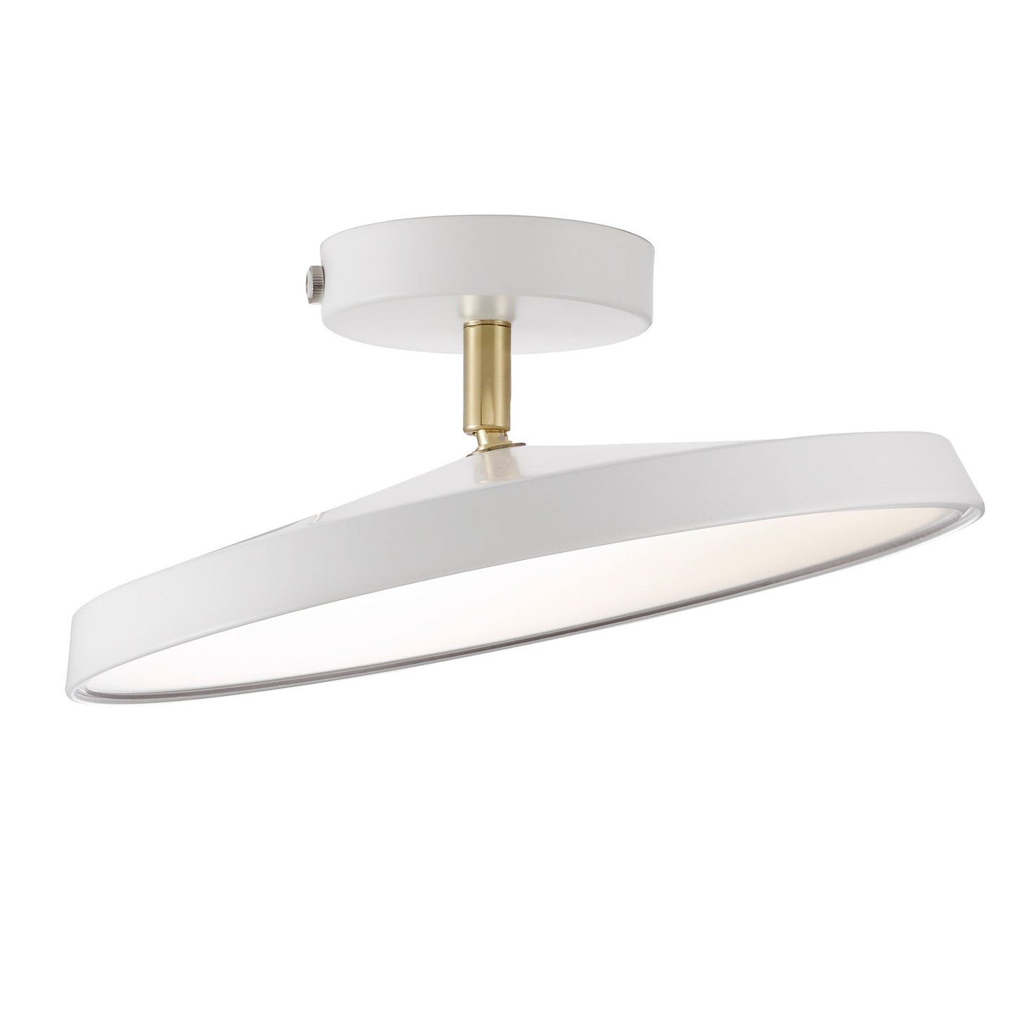 Novus | Contemporary Round Flush Mount Ceiling Light with Flat Panel