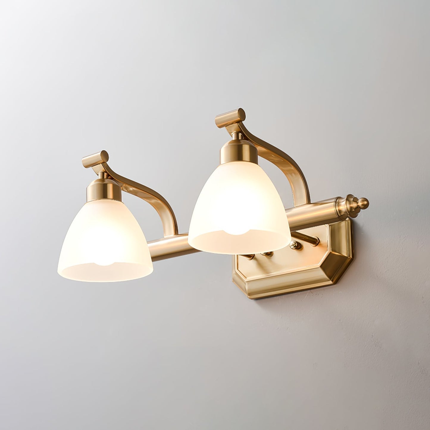 Luvidior | Scalloped Ribbed Glass Arched Frame Luxury Wall Light