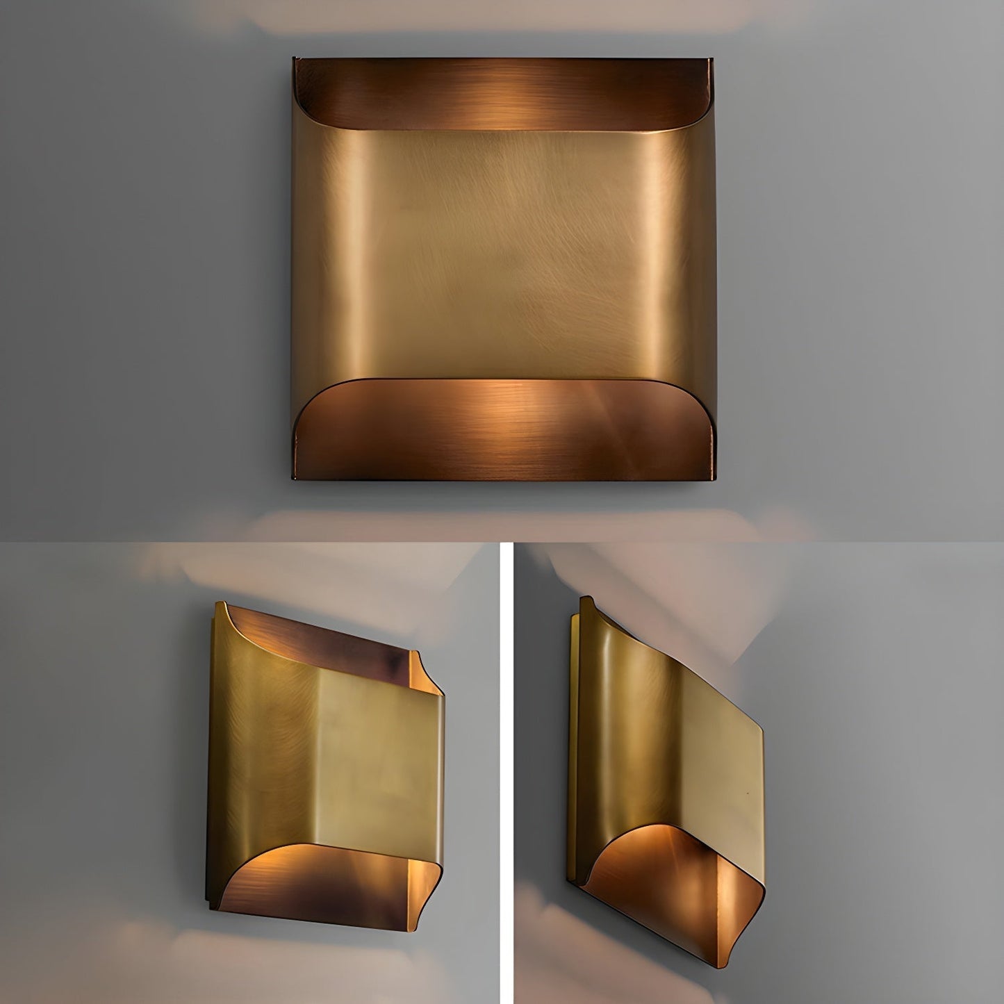 Kestrelon | Sleek Silhouette Geometric Brass Wall Light