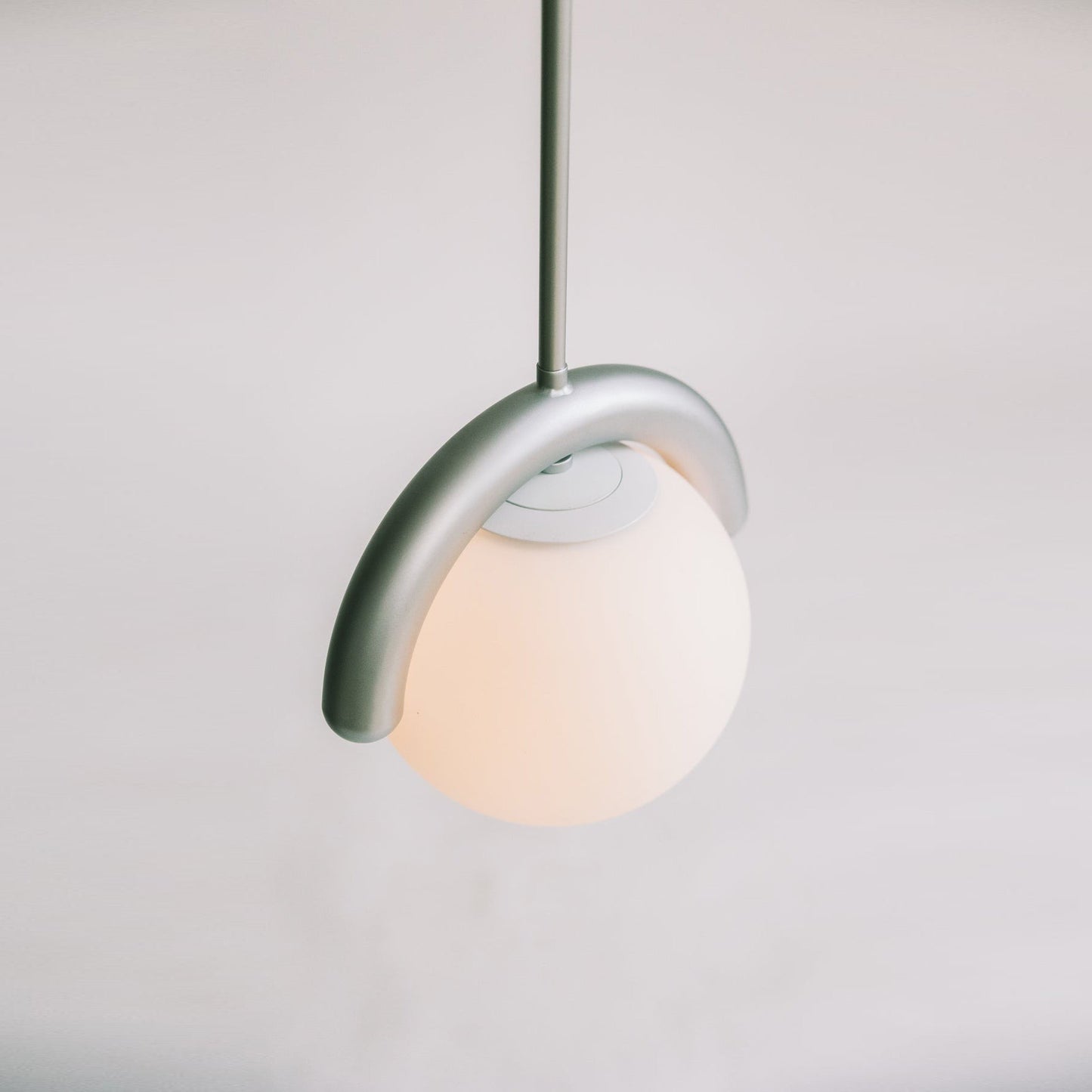 Cora | Art Nouveau Curved Tube Glass Globe Pendant Light Chandelier