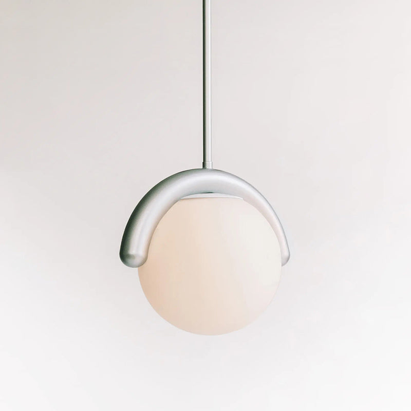 Cora | Art Nouveau Curved Tube Glass Globe Pendant Light Chandelier