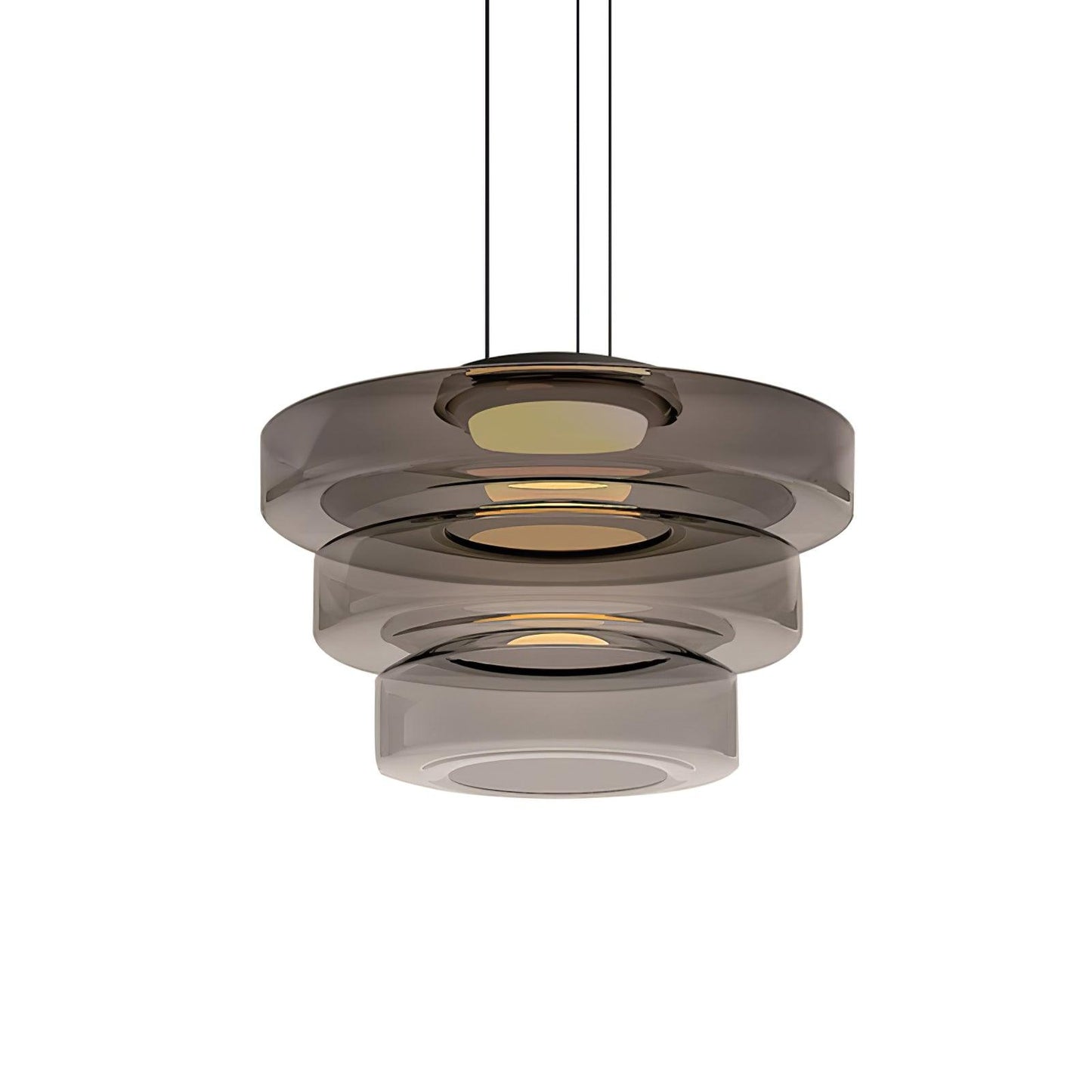 Kyntalor | Tiered Circular Artistic Glass Pendant Light