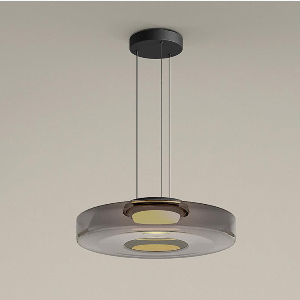 Kyntalor | Tiered Circular Artistic Glass Pendant Light