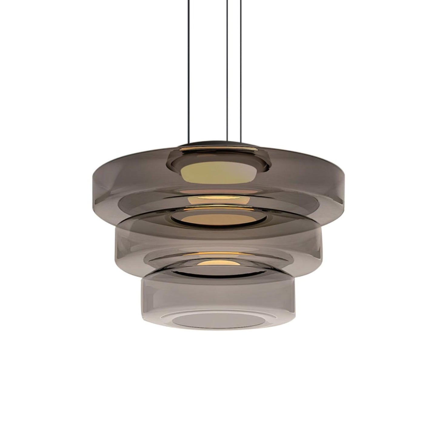 Kyntalor | Tiered Circular Artistic Glass Pendant Light