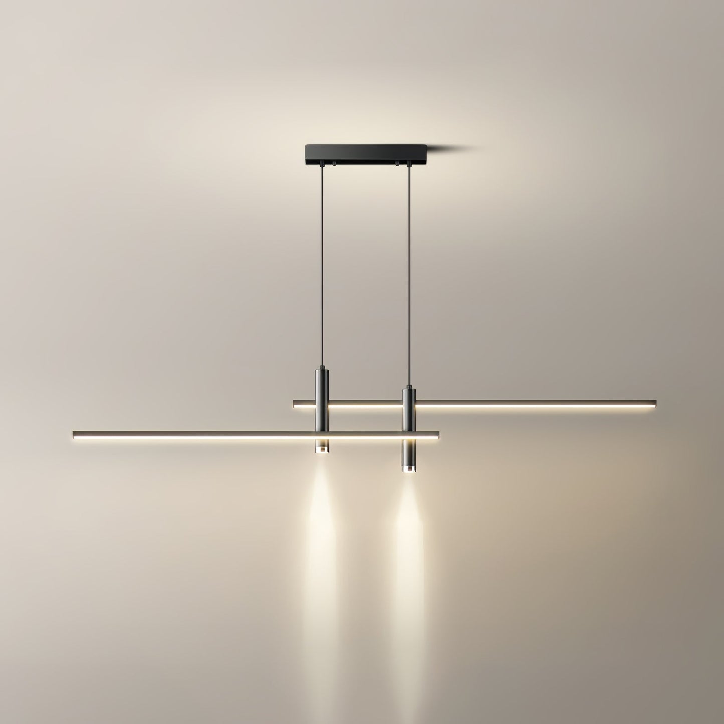Solvorn | Linear Minimalist Cylindrical Spotlight Pendant Light