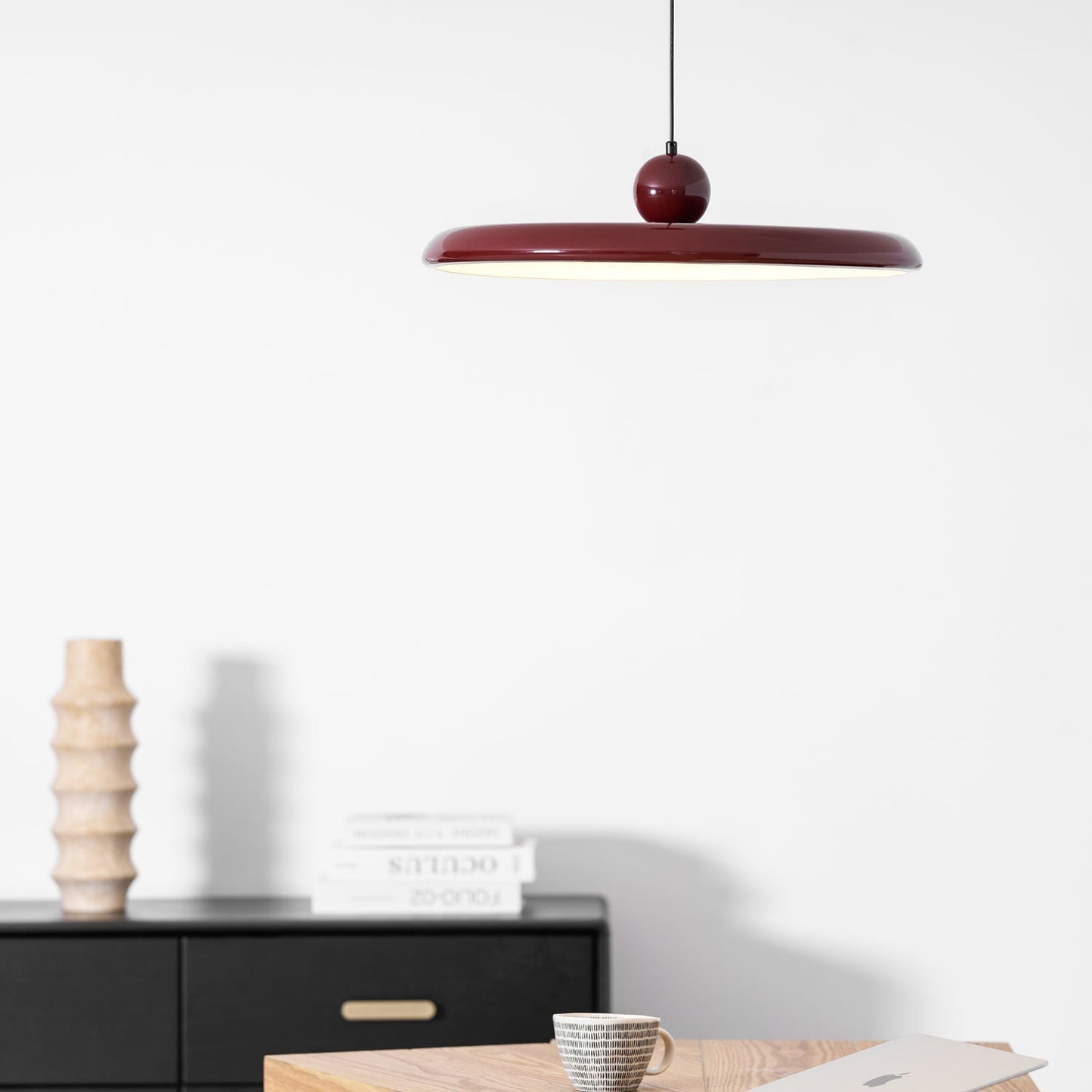 Belvador | Geometric Circular Silhouette Floating Pendant Light