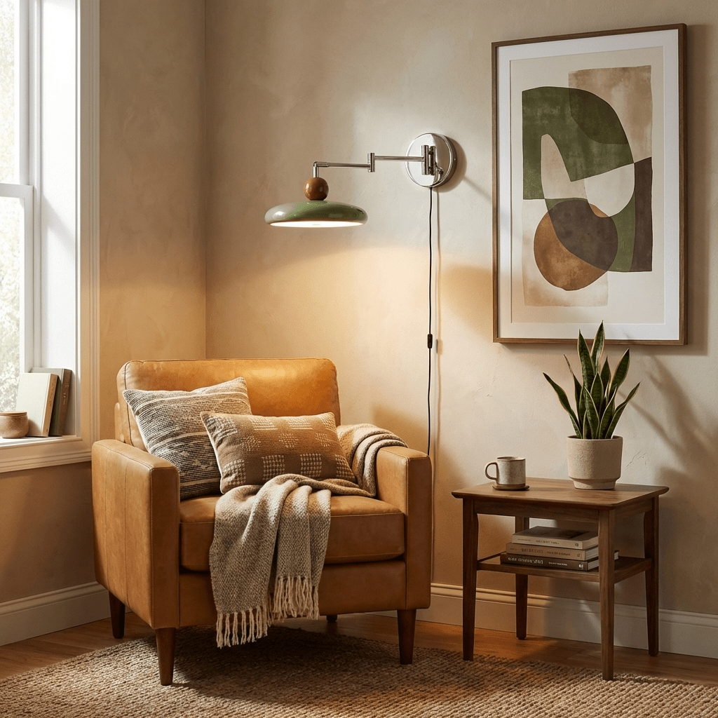 Zondrak | Geometric Round Platter Mounted Accent Wall Light