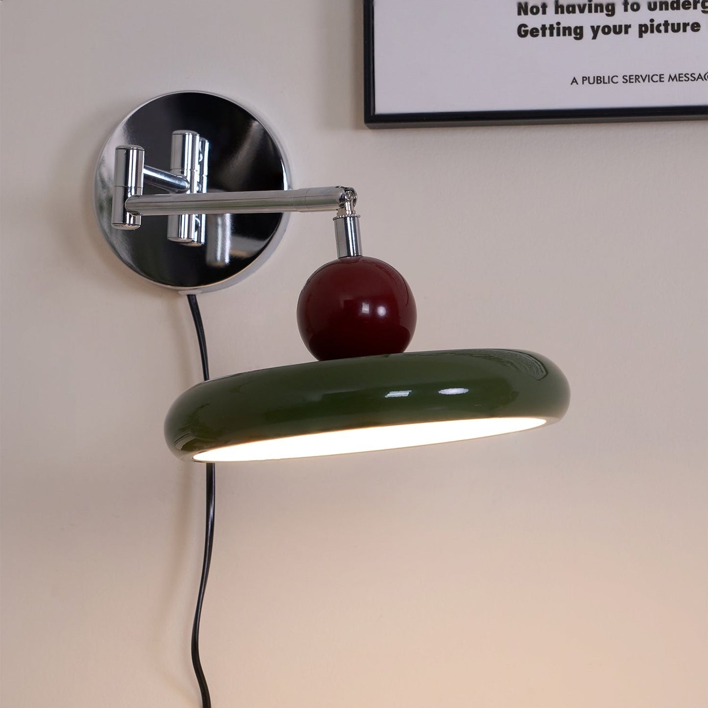 Zondrak | Geometric Round Platter Mounted Accent Wall Light