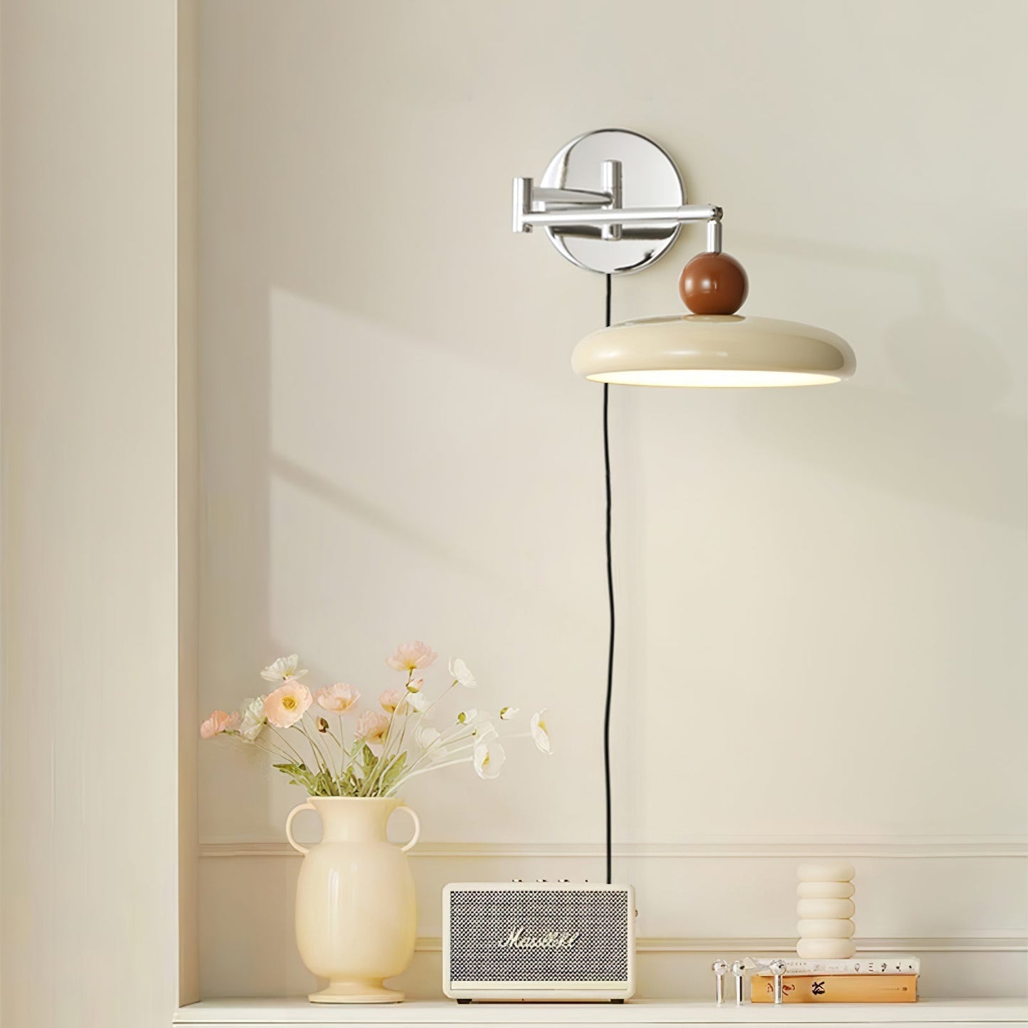 Zondrak | Geometric Round Platter Mounted Accent Wall Light
