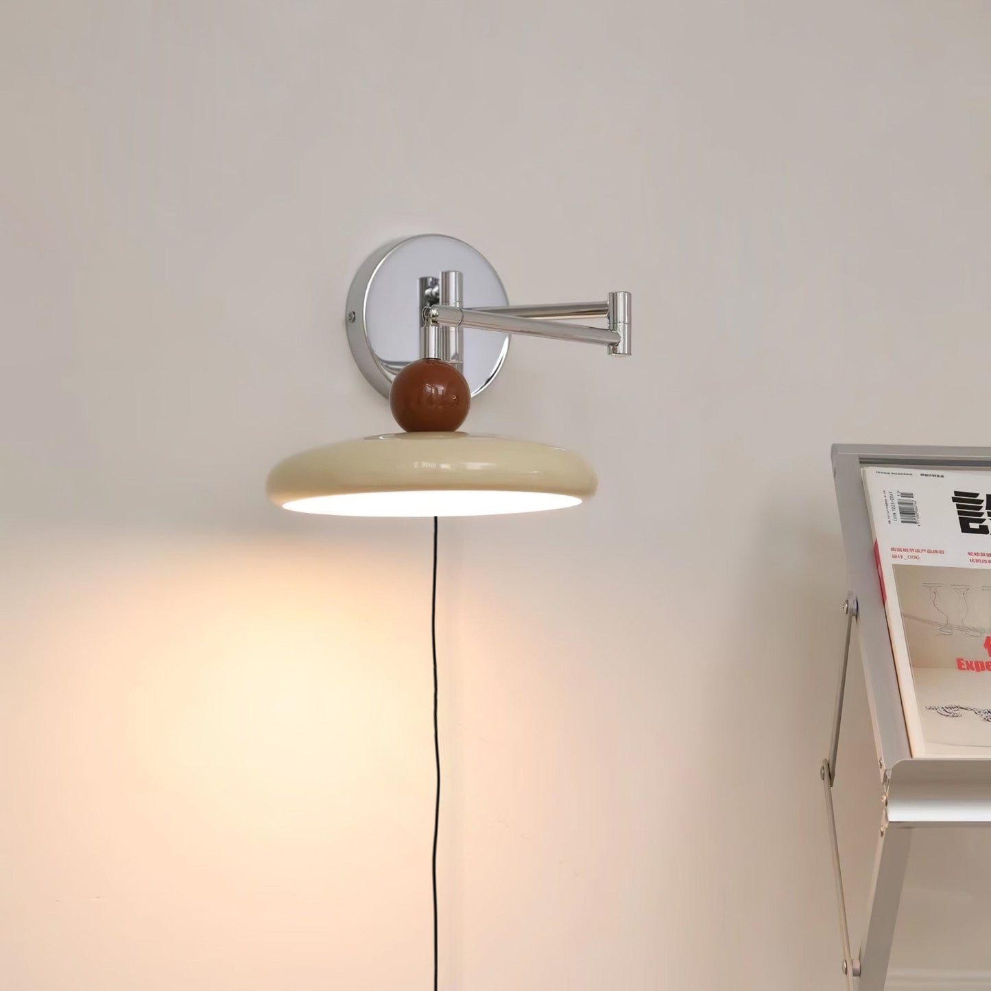 Zondrak | Geometric Round Platter Mounted Accent Wall Light
