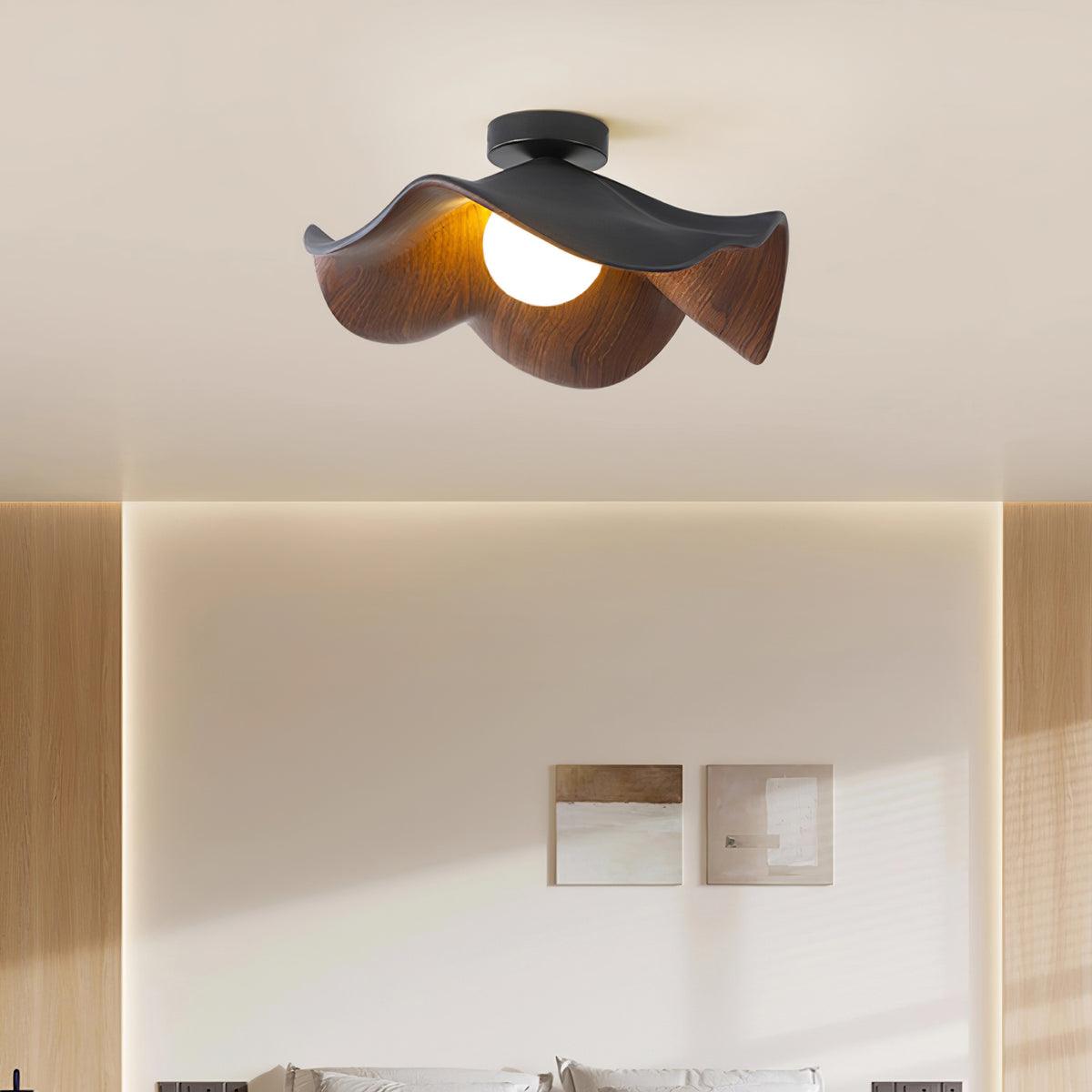 Calisthra | Biophilic Layered Wave Flush Mount Ceiling Light