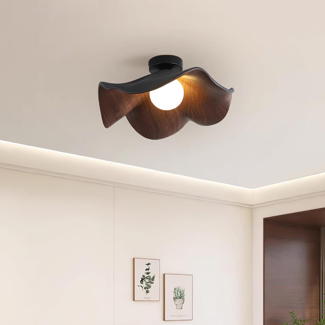 Calisthra | Biophilic Layered Wave Flush Mount Ceiling Light