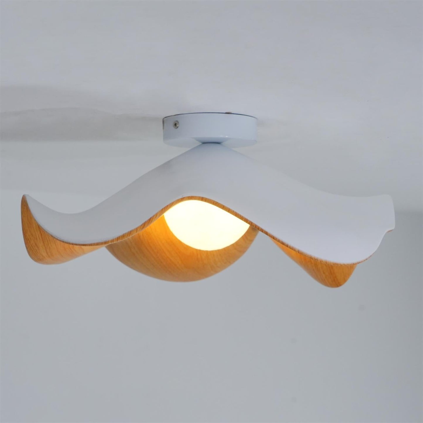 Calisthra | Biophilic Layered Wave Flush Mount Ceiling Light