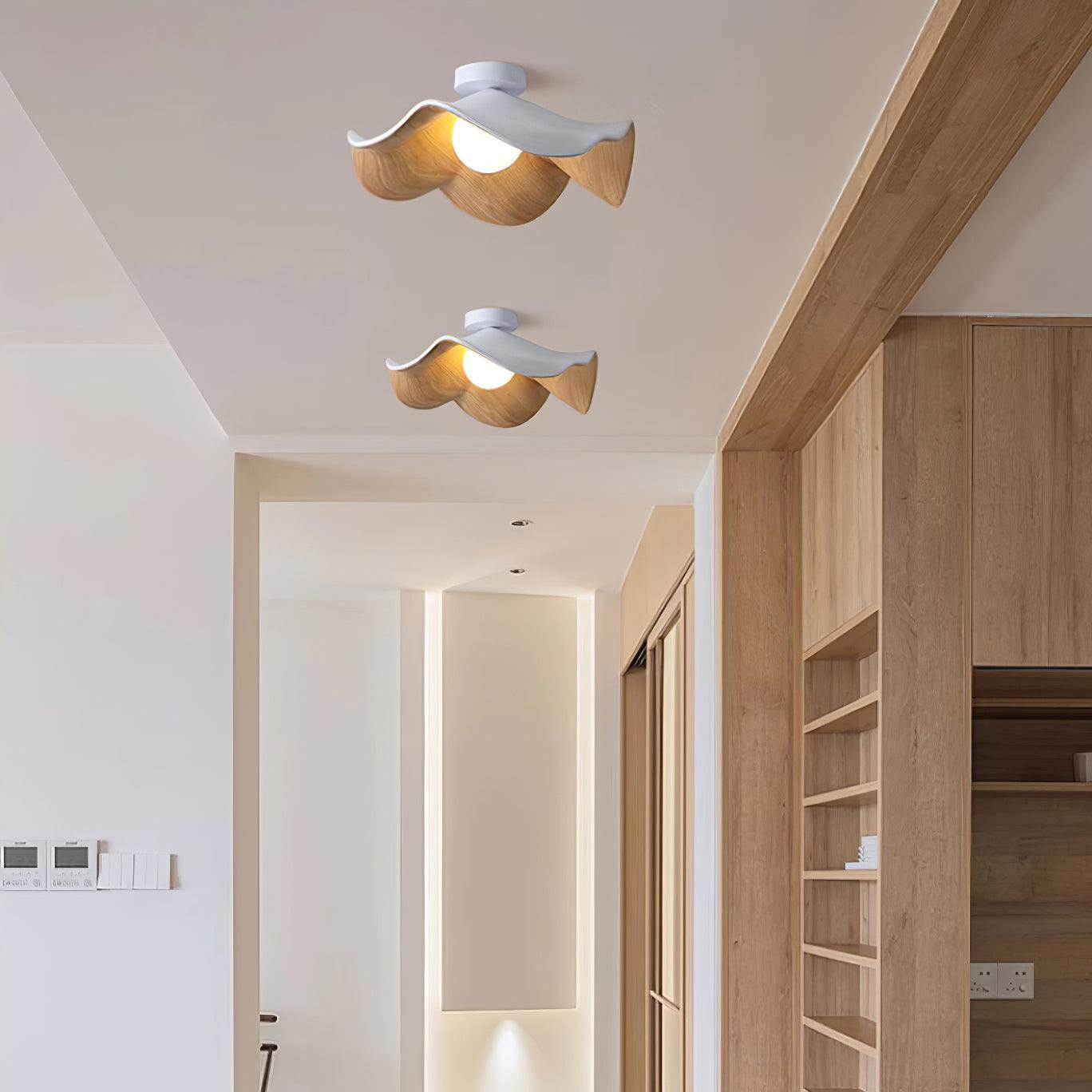 Calisthra | Biophilic Layered Wave Flush Mount Ceiling Light
