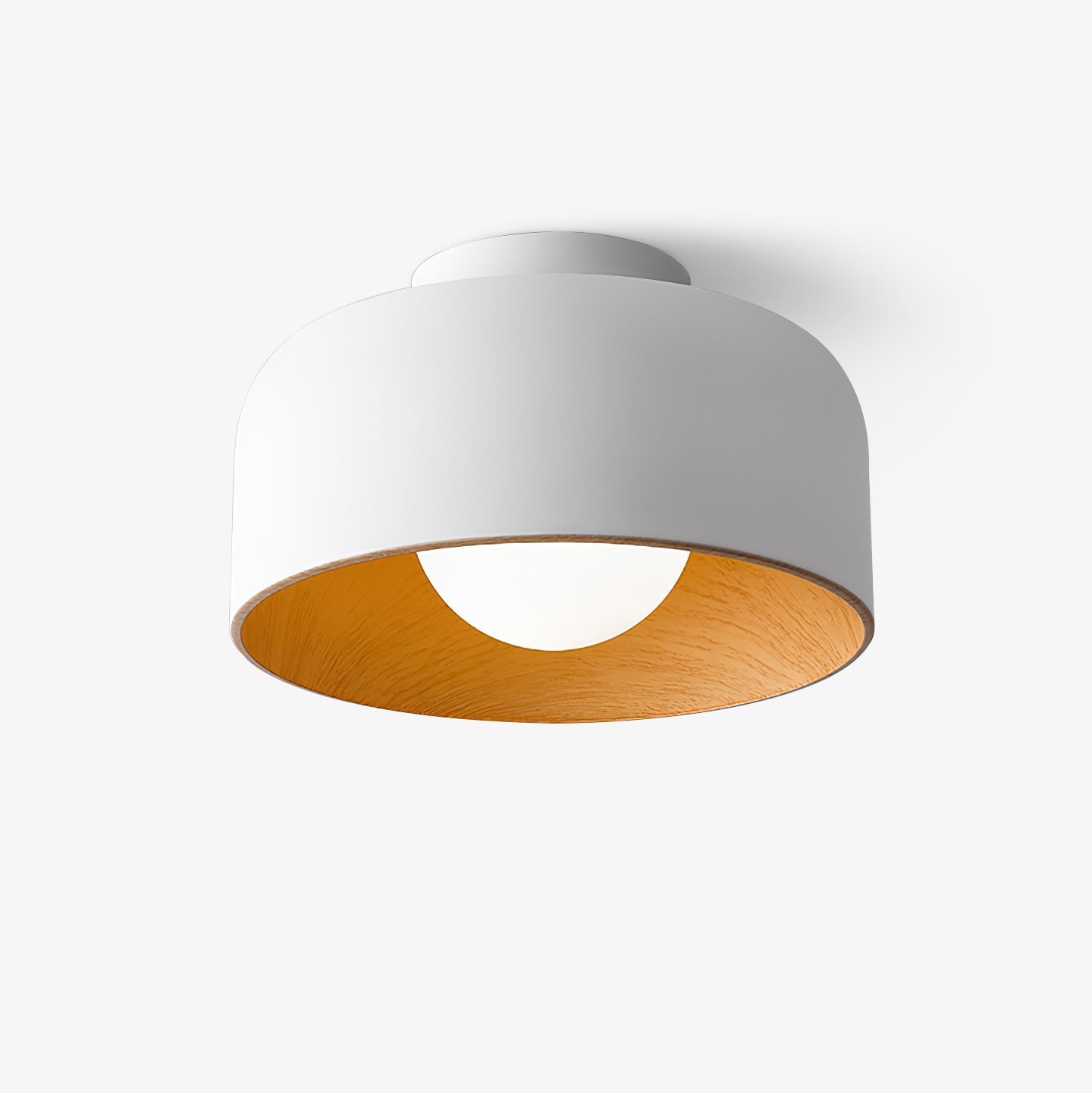 Vervante | Architectural Curved Wood Grain Textured Ceiling Light