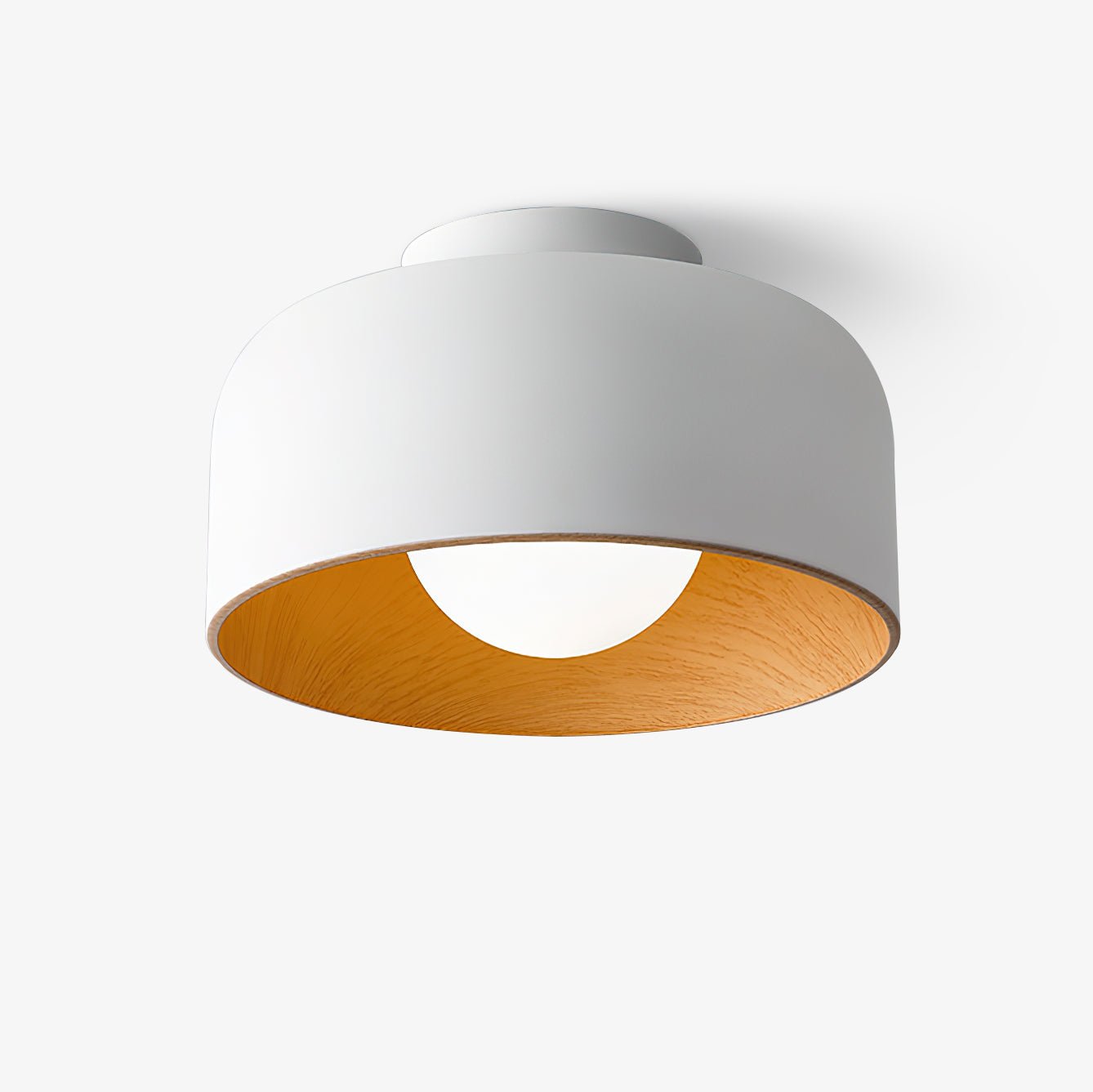 Vervante | Architectural Curved Wood Grain Textured Ceiling Light