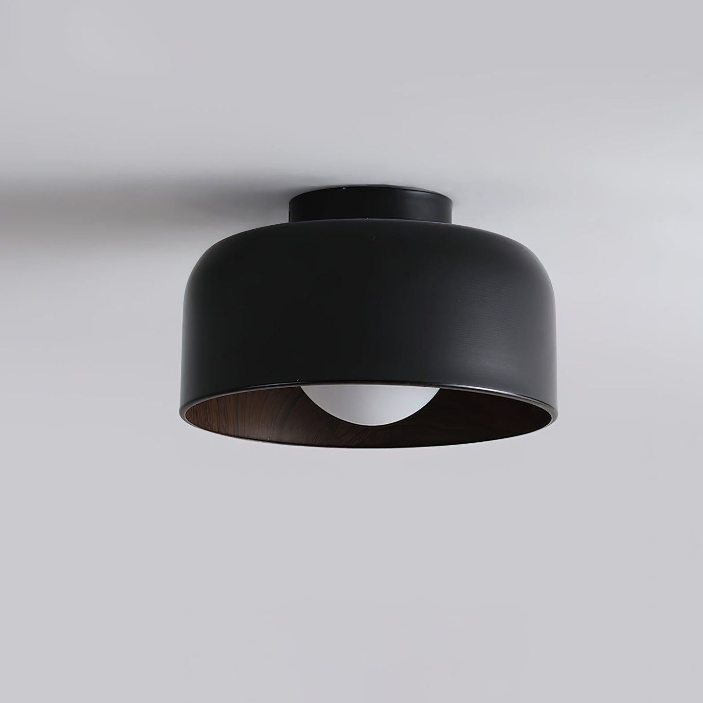 Vervante | Architectural Curved Wood Grain Textured Ceiling Light