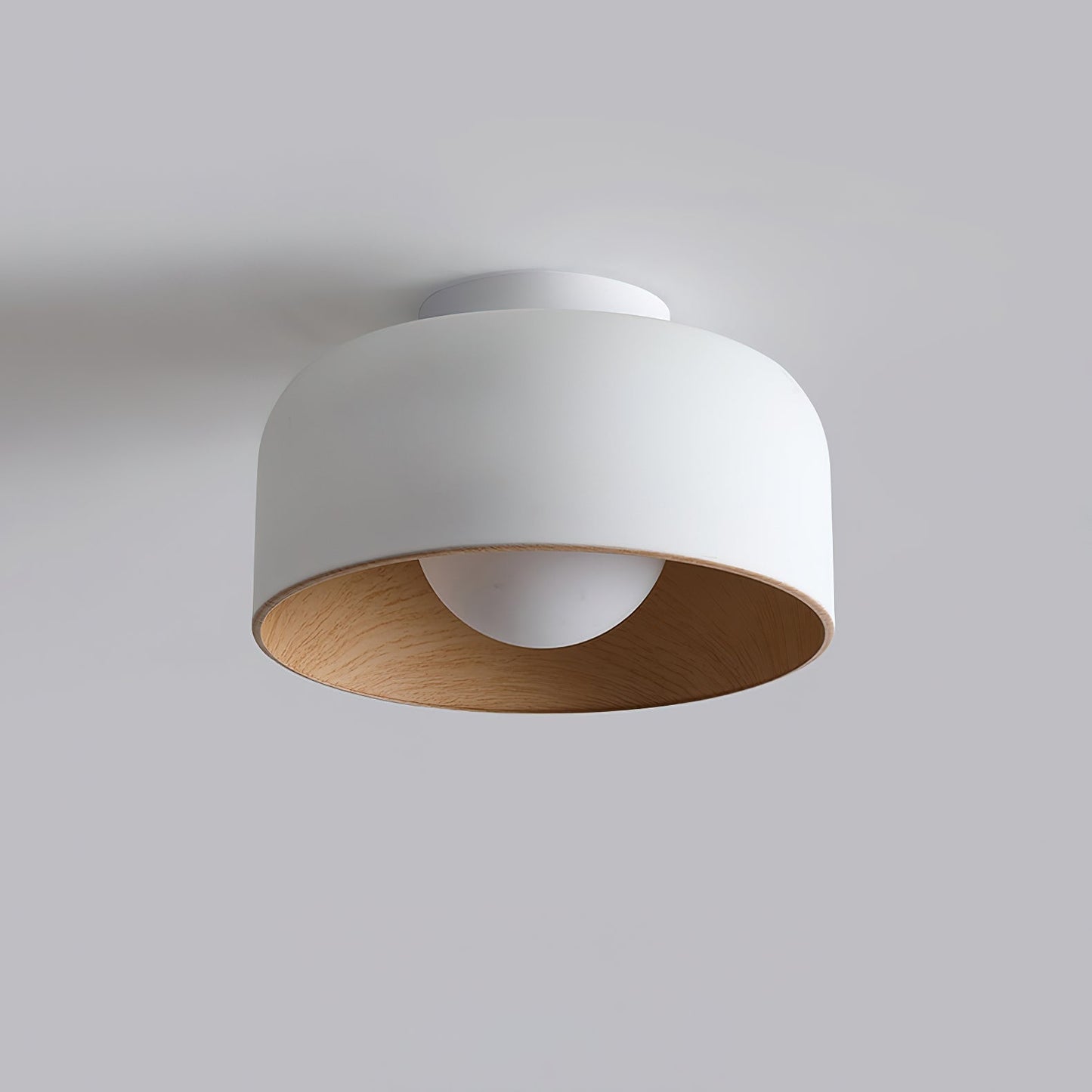 Vervante | Architectural Curved Wood Grain Textured Ceiling Light