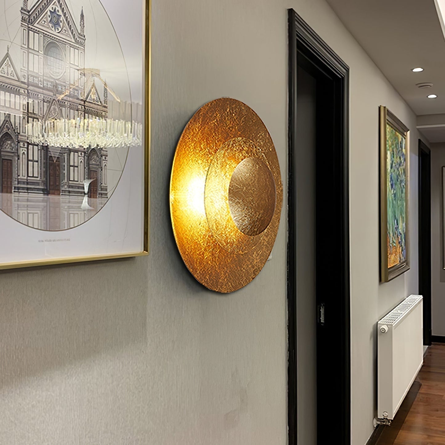 Aerish | Luxury Sculptural Leaf Gilded Vintage Wall Light