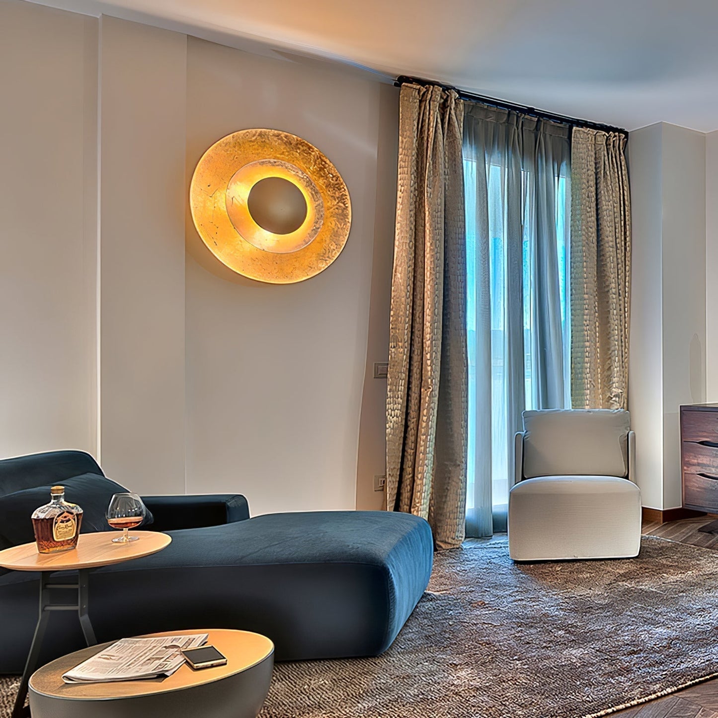 Aerish | Luxury Sculptural Leaf Gilded Vintage Wall Light