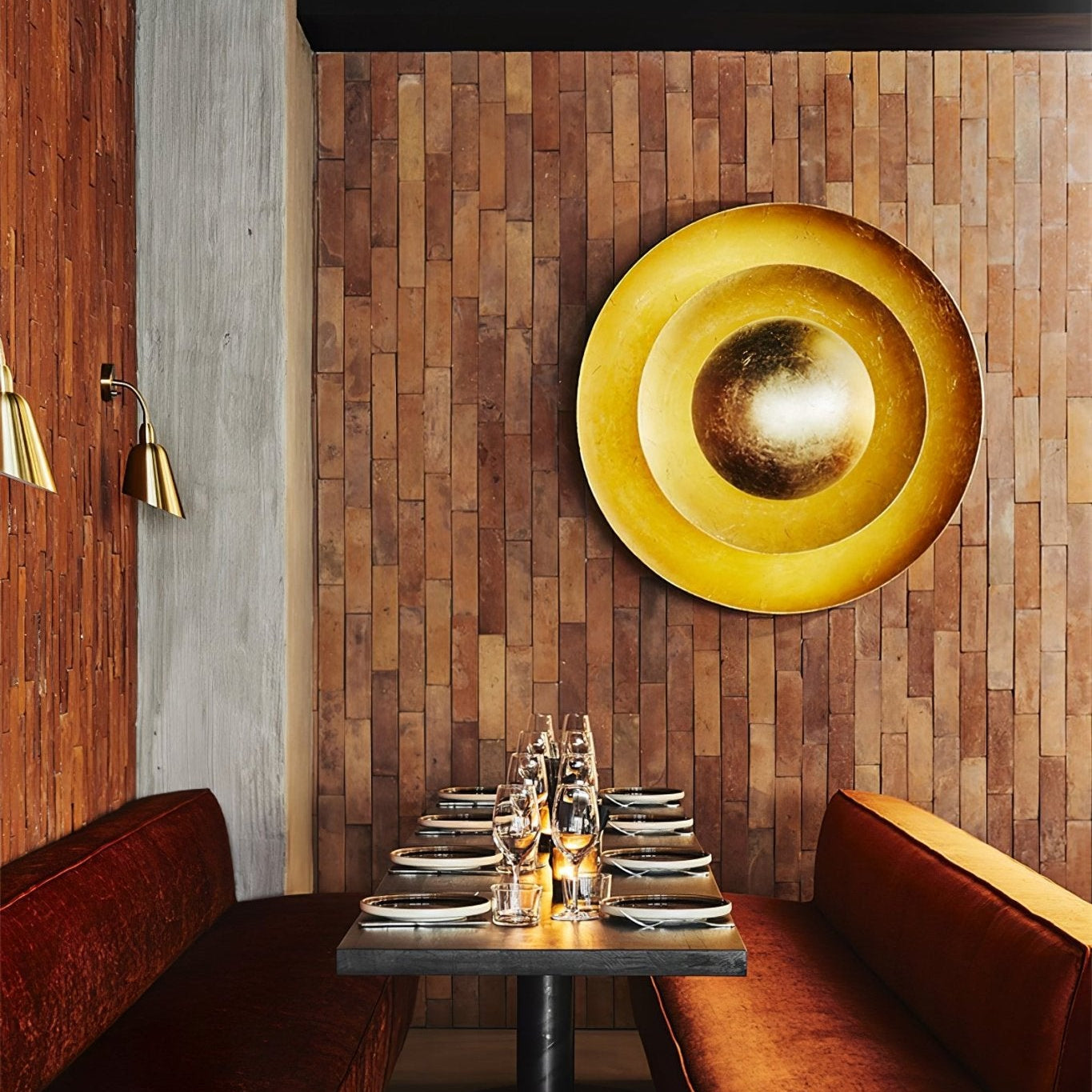 Aerish | Luxury Sculptural Leaf Gilded Vintage Wall Light