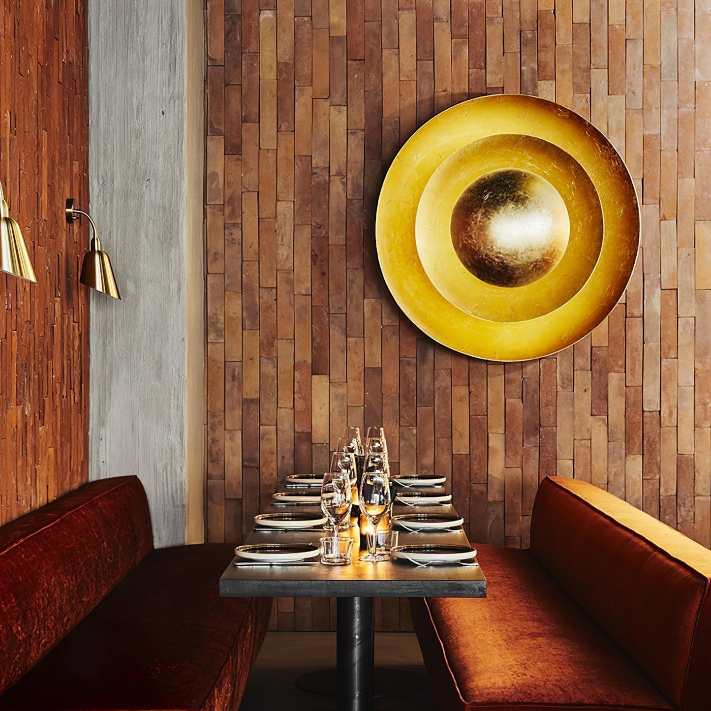 Aerish | Luxury Sculptural Leaf Gilded Vintage Wall Light