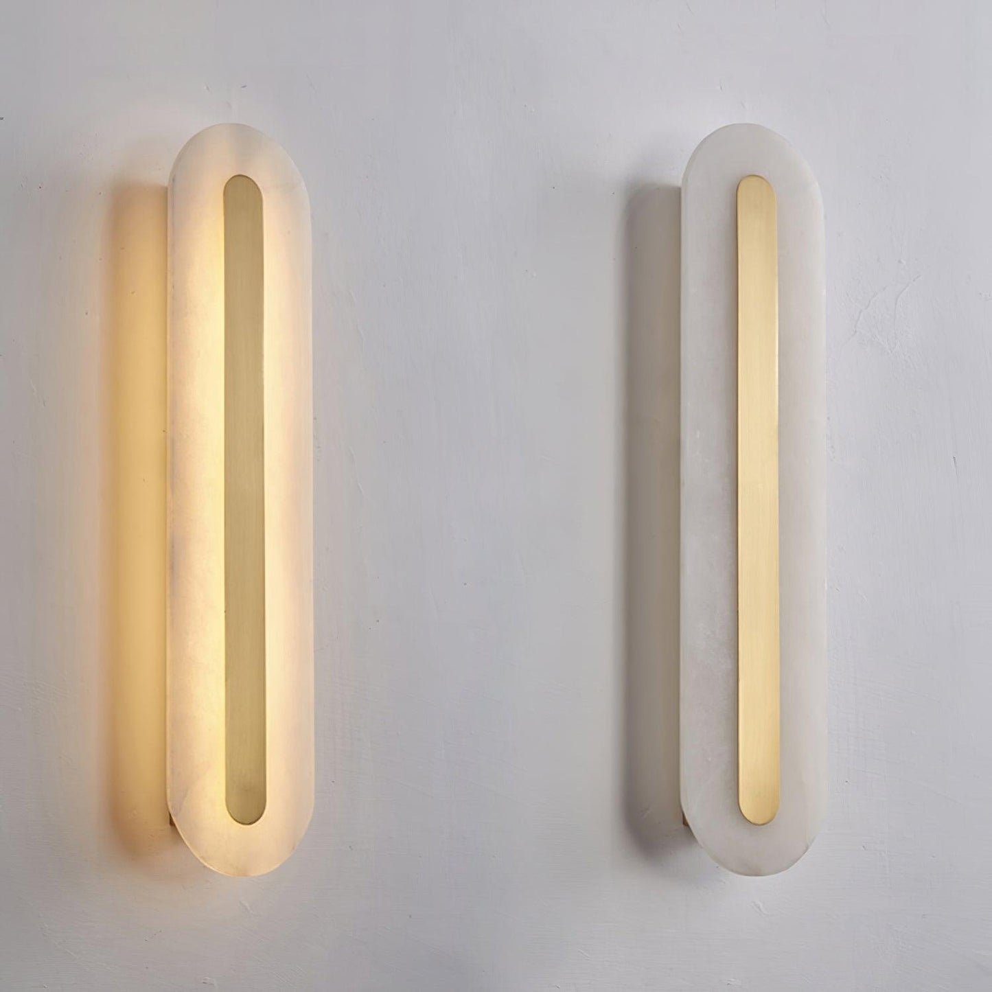 Corinthia | Alabaster Cylindrical Translucent Stone Wall Light