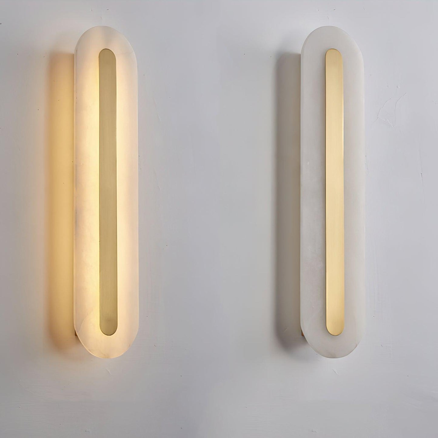 Corinthia | Alabaster Cylindrical Translucent Stone Wall Light