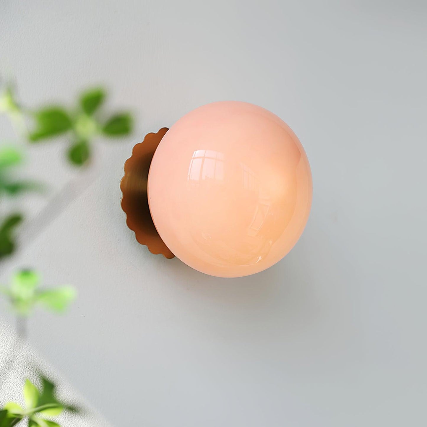 Galdromic | Sculptural Frosted Orb Wall Light