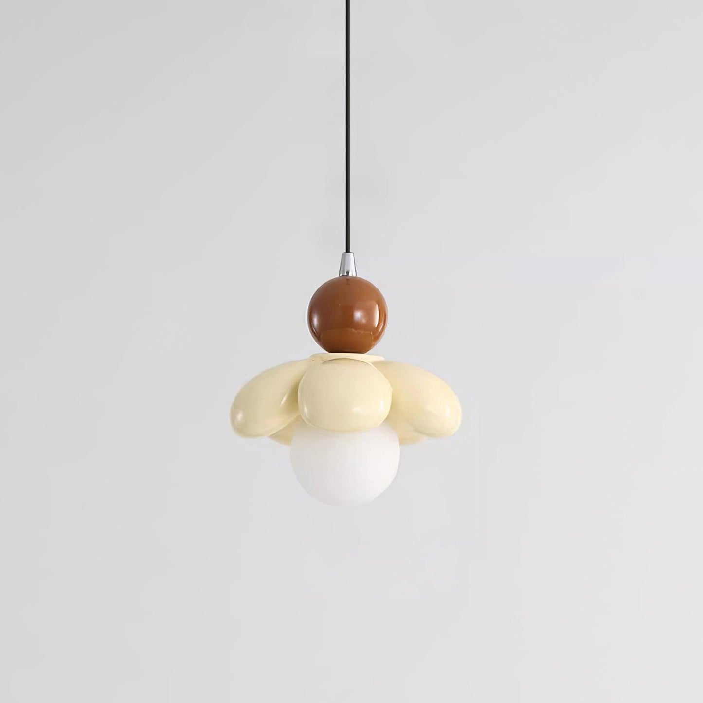 Berislys | Sculpted Organic Floral Silhouette Glass Pendant Light