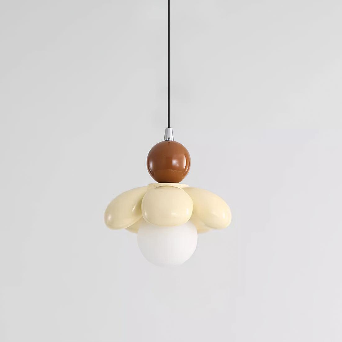 Berislys | Sculpted Organic Floral Silhouette Glass Pendant Light