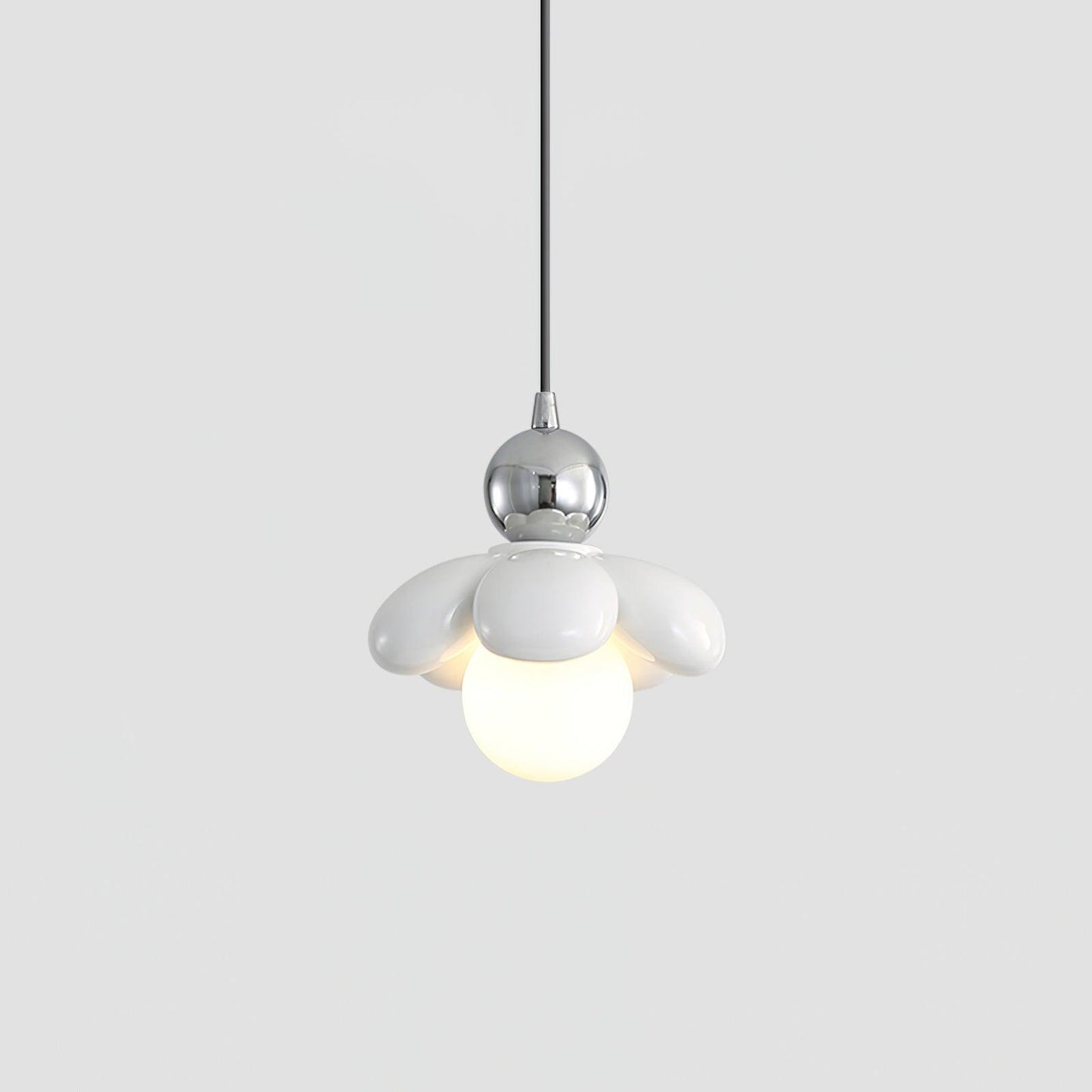 Berislys | Sculpted Organic Floral Silhouette Glass Pendant Light