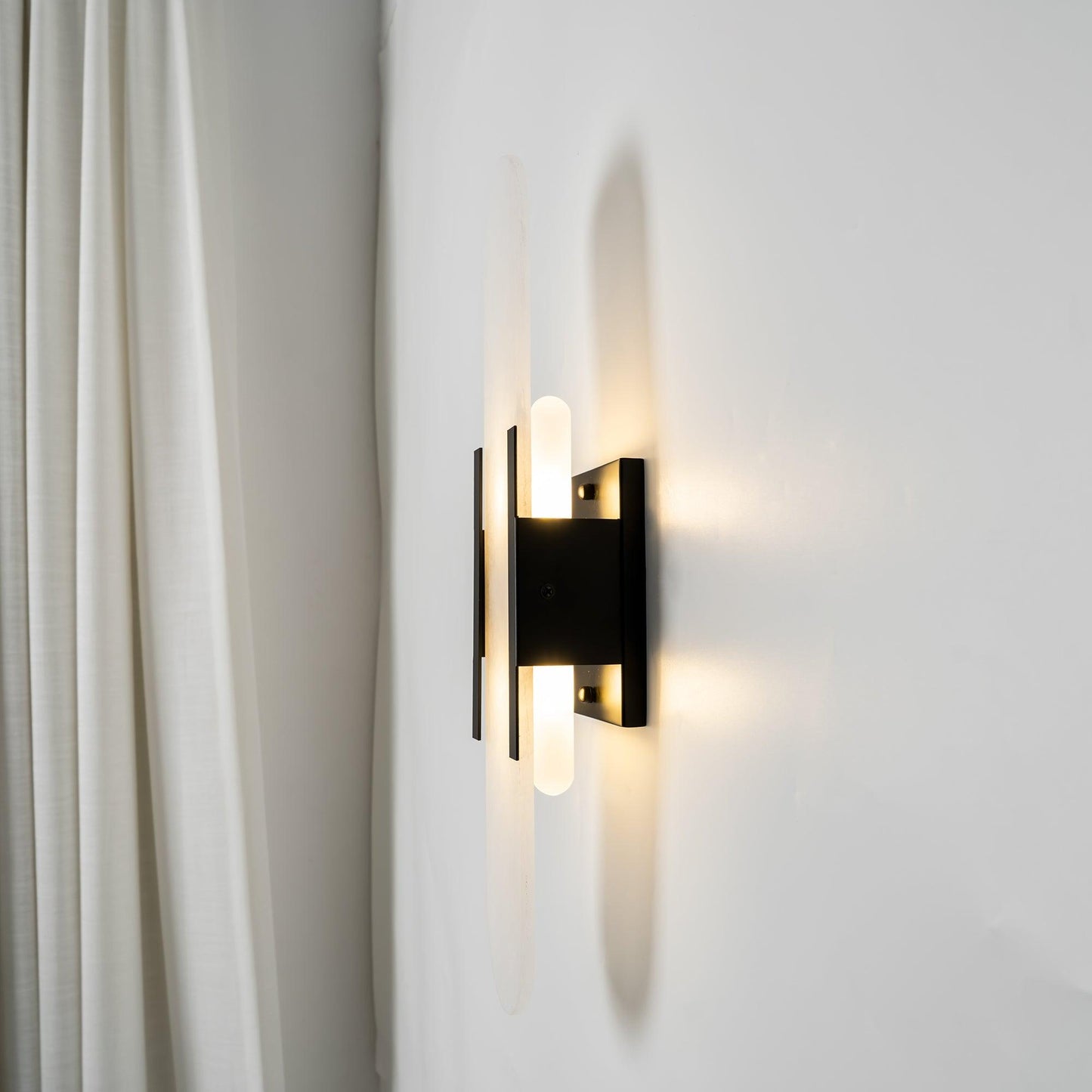 Ivalis | Modern Elongated Alabaster Stone Wall Light