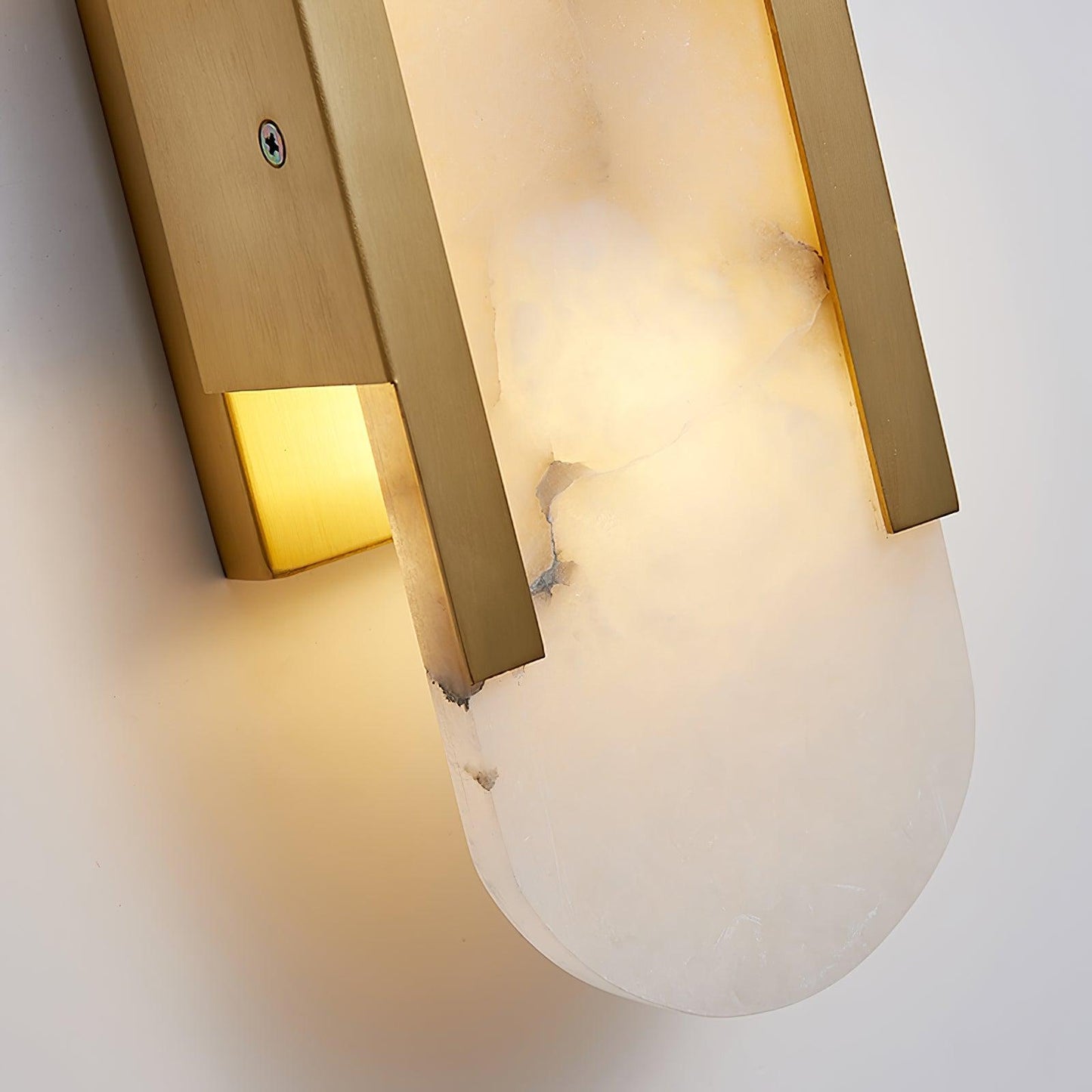 Ivalis | Modern Elongated Alabaster Stone Wall Light