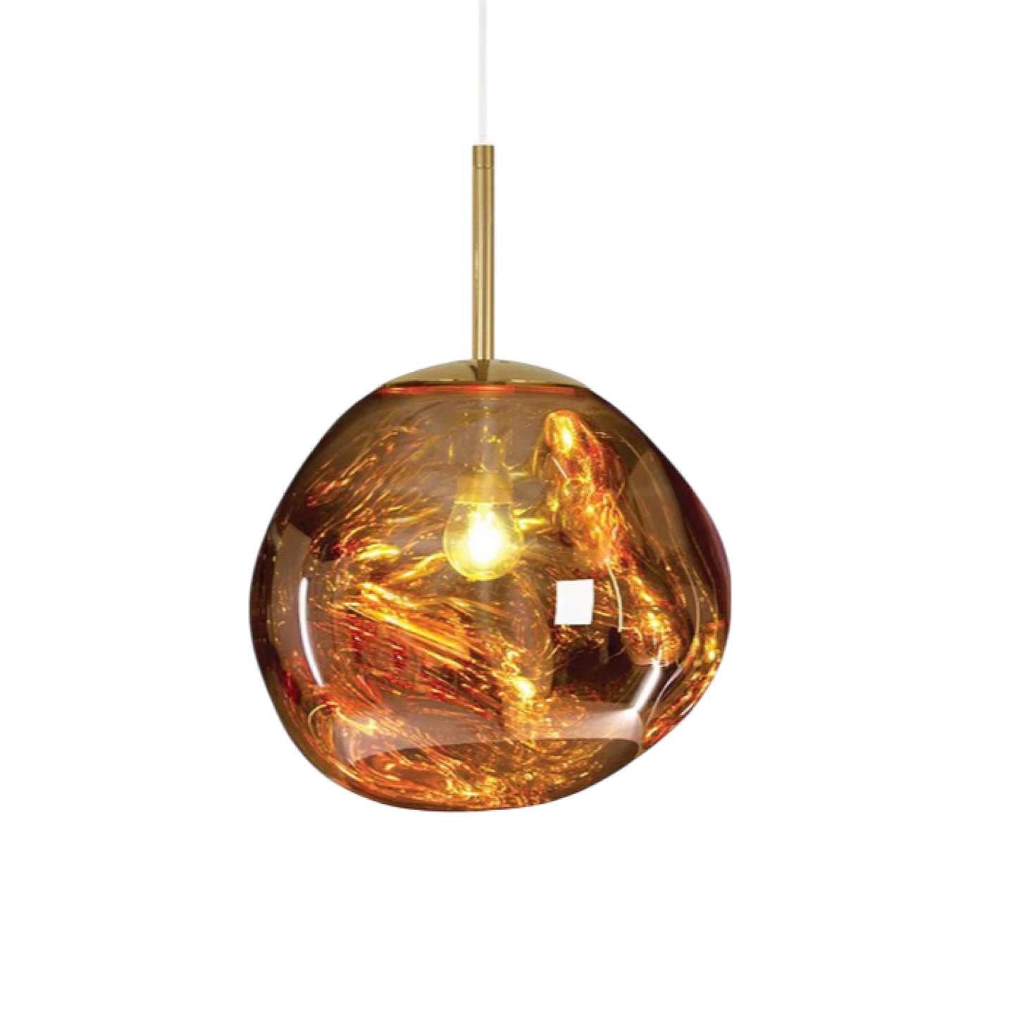 Fusio | Contemporary Abstract Melted Globe Pendant Light