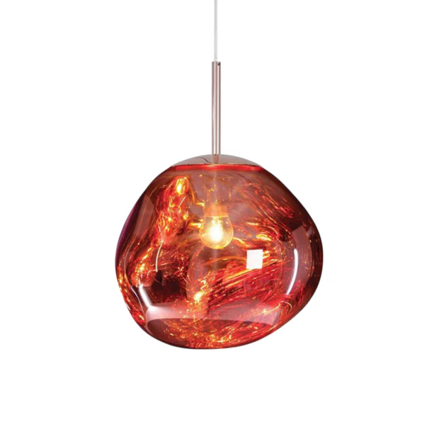 Fusio | Contemporary Abstract Melted Globe Pendant Light