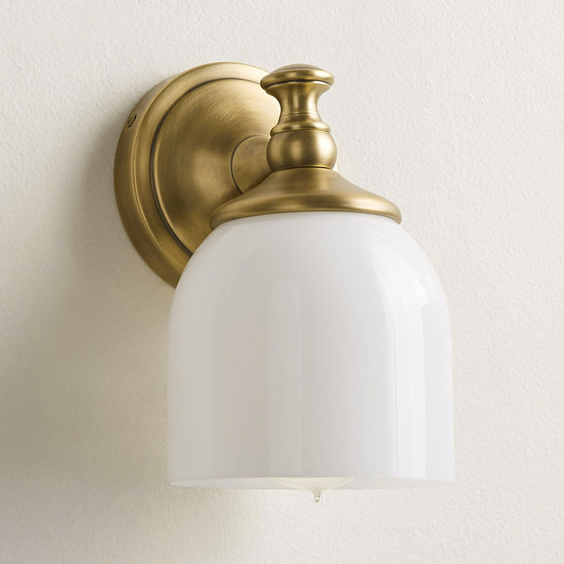 Lisaeth | Minimalist Arm Wall Light with Spherical Glass Globe