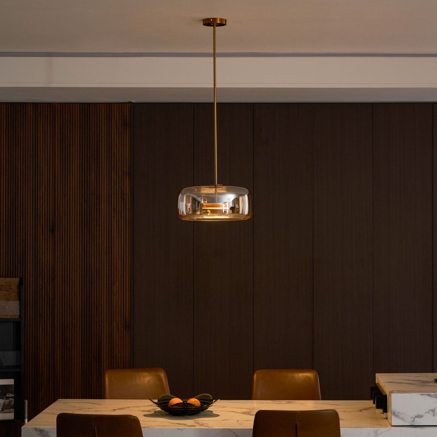 Orionth | Geometric Sculptural HandBlown Glass Sphere Pendant Light
