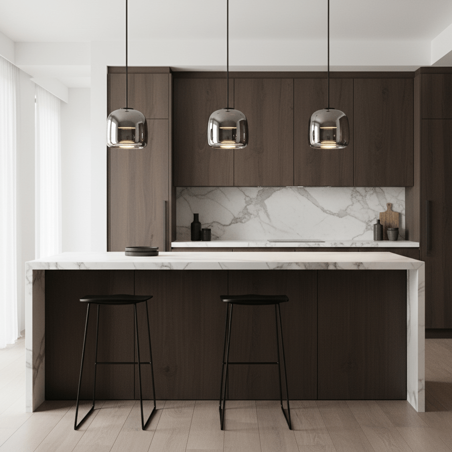 Orionth | Geometric Sculptural HandBlown Glass Sphere Pendant Light
