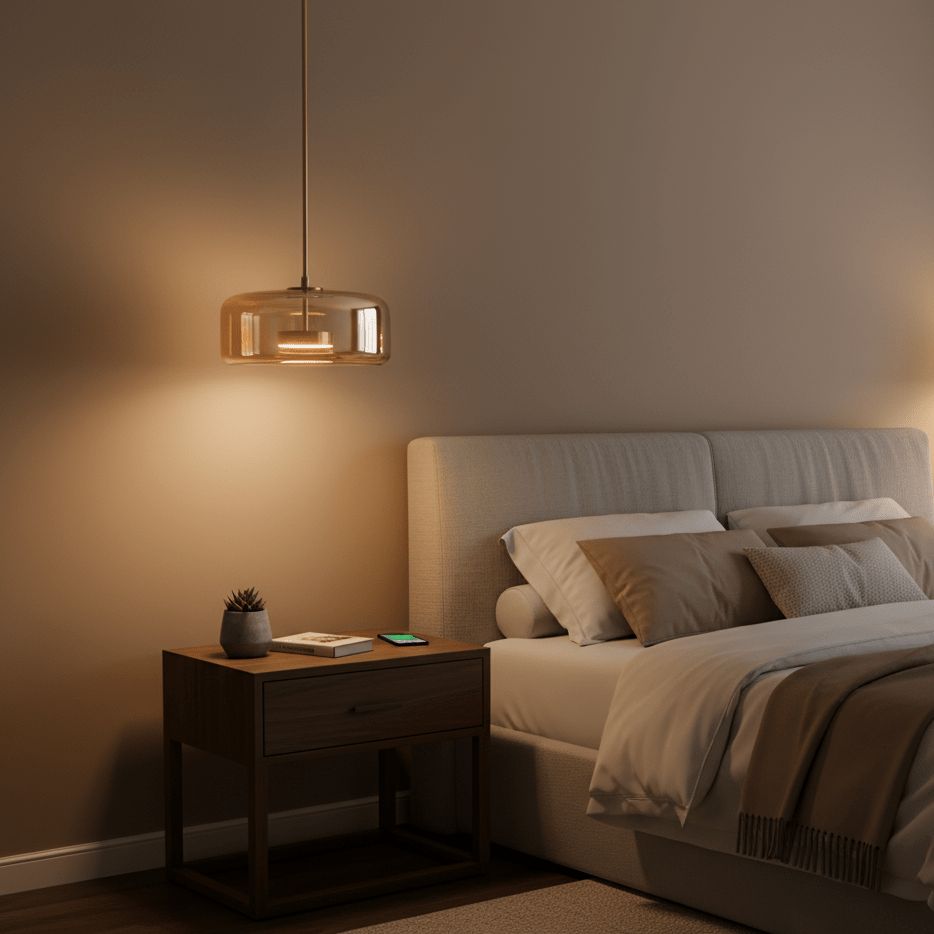 Orionth | Geometric Sculptural HandBlown Glass Sphere Pendant Light