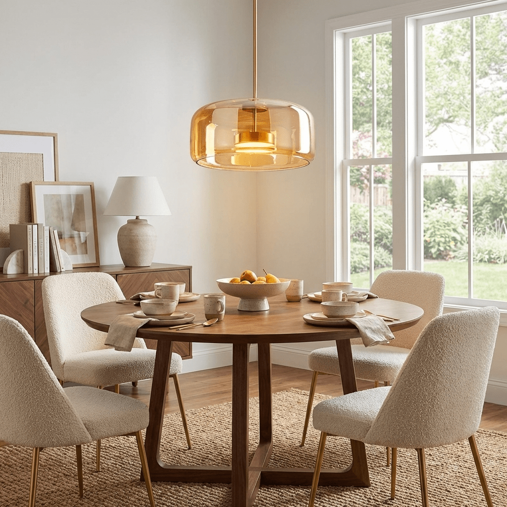 Orionth | Geometric Sculptural HandBlown Glass Sphere Pendant Light