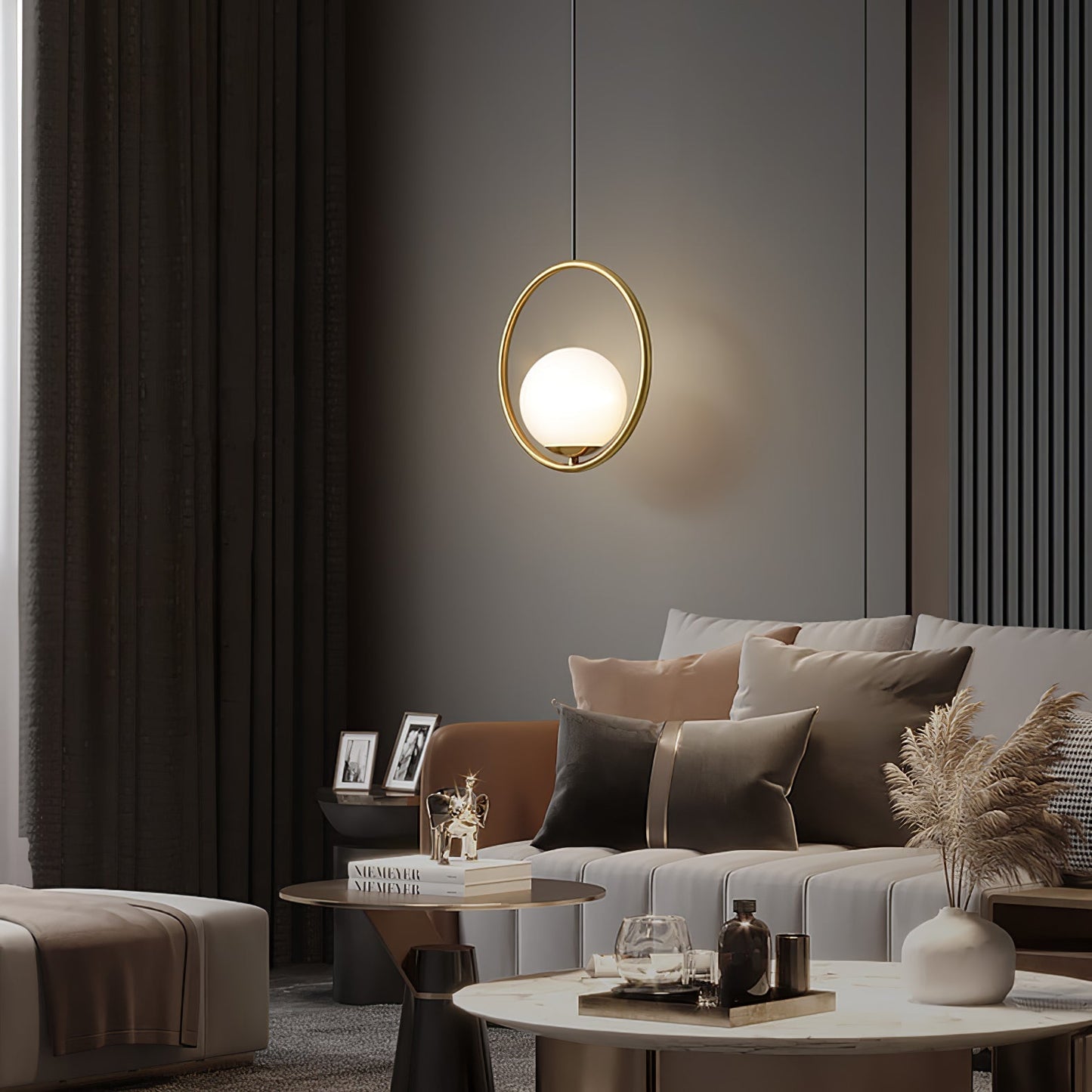 Belvadiro | Minimalist Spherical Glass Pendant Light