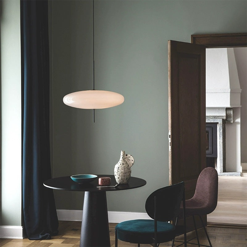 Belthorim | Opalescent Disc Silhouette Minimalist Pendant Light