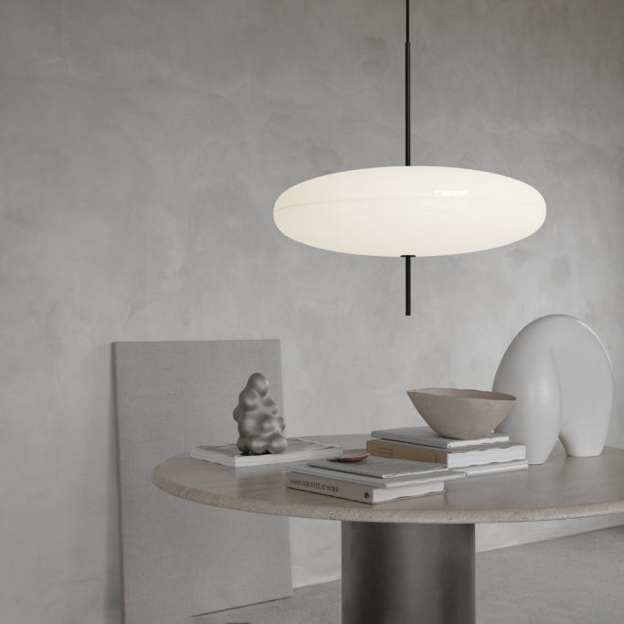 Belthorim | Opalescent Disc Silhouette Minimalist Pendant Light