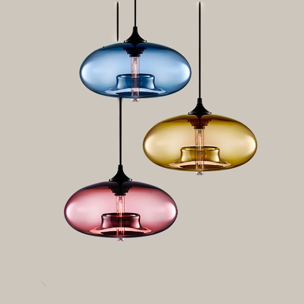 Aerisue | Nordic Glass Vase Silhouette Pendant Light
