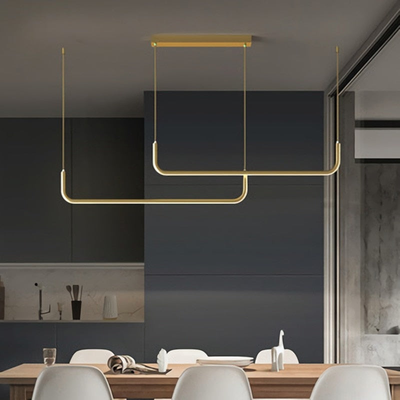 Alvura | Minimalist Geometric Linear Pendant Light
